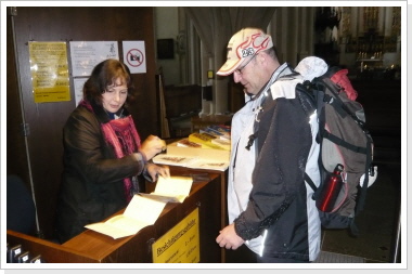 Unser erster Pilgerstempel